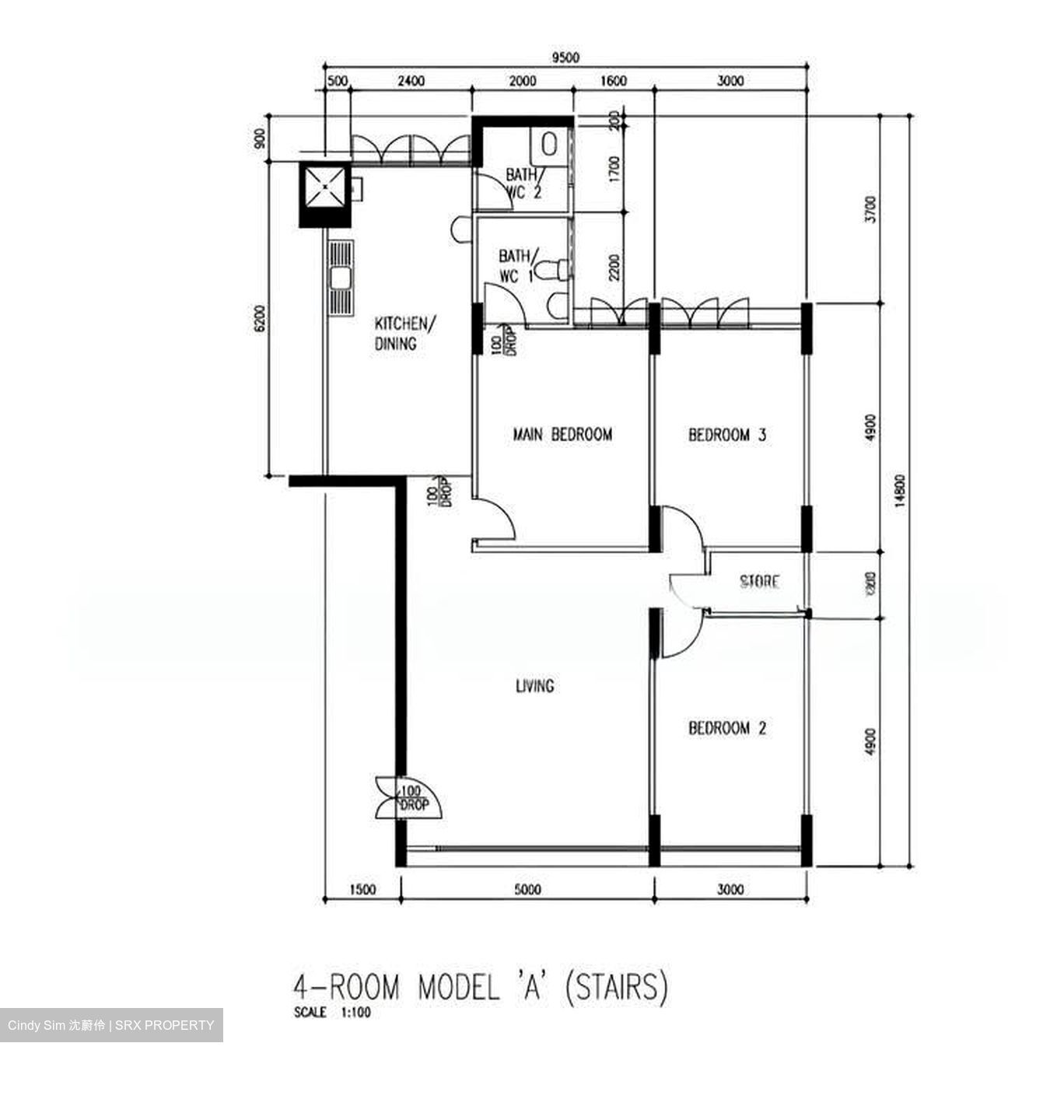 Blk 718 Bedok Reservoir Road (Bedok), HDB 4 Rooms #556475601